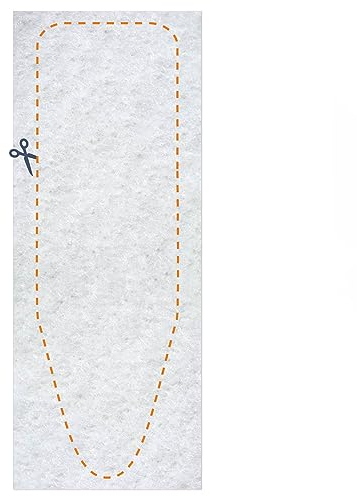 LaundrySpecialist Bügelbrett Polsterung 140x55cm extra dick (6mm) [700gr/m²] - Erforderliche Bügeltischauflage für Dampfbügeleisen geeignet - Passend für alle Bügelbretter und Bügeltischbezüge