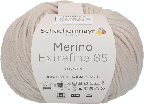 Schachenmayr 9807554-00203 Handstrickgarne, 100% Schurwolle, Leinen, onesize
