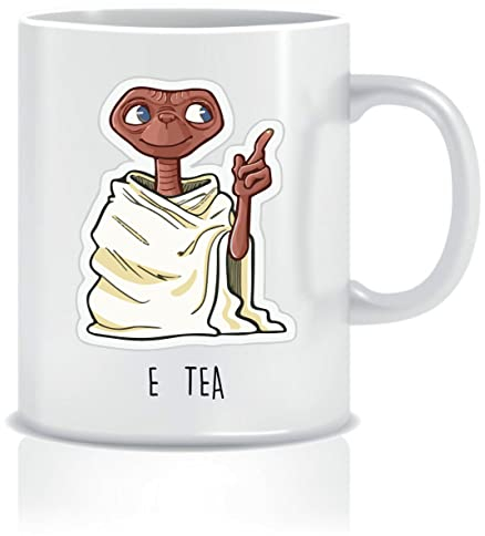 Wanky Candles Funny E Tea Alien Mug Cute Sci Fi Tea Lovers Coffee Cup 11oz Ceramic - CMUG100