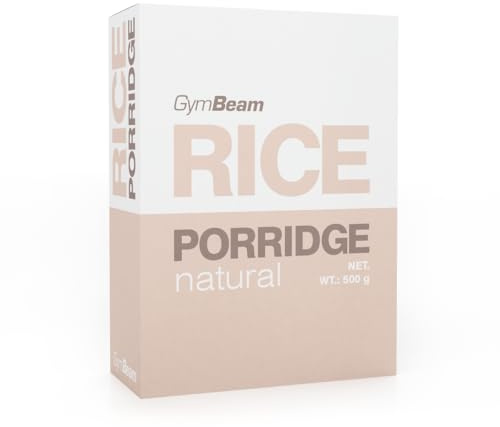 GymBeam Porridge di Riso Senza Glutine - Colazione Veloce e Nutriente - Porridge di Riso Istantaneo con Consistenza Cremosa - Ideale per Pre-Workout (500 g, Natural)