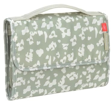 LÄSSIG Windeltasche XL mit Wickelunterlage für unterwegs Leo Light Khaki