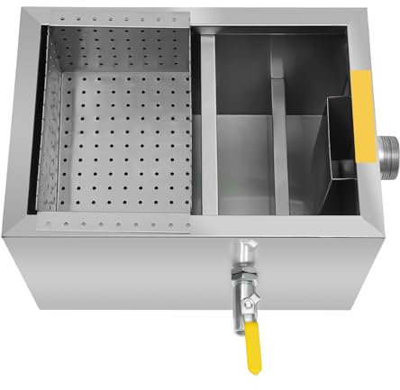 Séparateur d'huile en acier inoxydable, séparateur de graisse industriel, collecteur de graisse gastronomique et séparateur de graisse de grand volume pour les cuisines et les domaines similaires