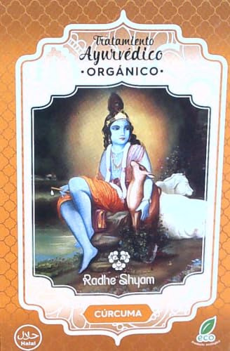 Radhe Shyam gurkmeja 100 GRS naturligt pulver för känsligt hår - Ayurvedisk hårbehandling