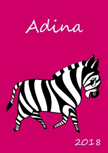 2018: personalisierter Kalender 2018 - Adina - DIN A5 - eine Woche pro Doppelseite