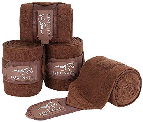 Equinate Fleecebandage Harmony, set om 4 i många färger, bandage, brun häst