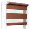 Fenster DEKOR - Rollos für Fenster Braun - Klemmfix Rollo ohne Bohren 150 x 55 cm - Doppelrollo mit einer breiten Auswahl an Größen und Farben - Blickdichte Rollos, einfach zu montieren