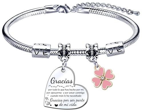 XQXQXZ Pulsera Inspiradora para Mujer Regalo Amiga Pulsera Amigo amiga Amistad Mujer Personalizada, Regalos Cumpleaños Mamás Tías Regalo Graduación
