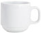KAHLA 115305A90011C System Plus Kaffeebecher 0,28 l stapelbar | weiße Kaffeetasse aus Porzellan