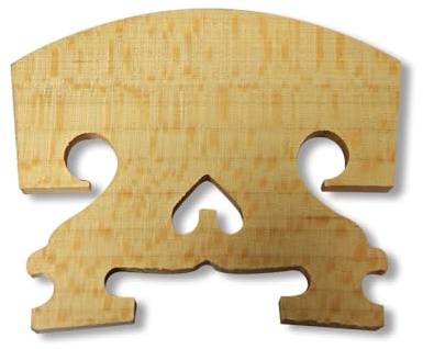Yinfente 10 Pcs Baroque Style Violin Bridge 4/4 Full Size,Maple Solid Wood Finer Grade Hand-Carved Violin Parts Replacement (Style-A)
