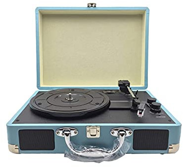 WDWDW Tourne-disques Tourne-Disque rétro Gramophone Audio en Vinyle Enceinte Bluetooth Portable Phonographe Portable Tourne-Disque