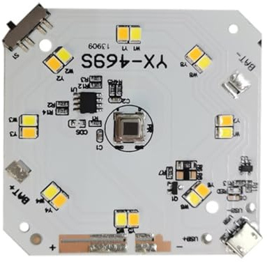 Placa de lámpara infrarroja con puerto de carga USB para varios espacios, diseño simple, módulo de sensores infrarrojos