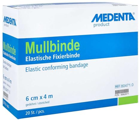 MULLBINDEN elast.6 cmx4 m 20 Stück