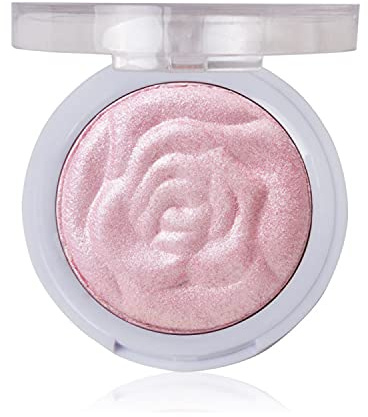 J.Cat Beauty Iluminador Compacto Multidimensional You Glow Girl, Altamente Pigmentado, Horneado con Destellos para un Acabado Luminoso, Bella Rose