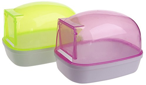Carino Nano Criceto Bagno Chinchilla Sauna Room Plastica Sabbia Bagno Casa per Furetti Riccio Scoiattoli Piccoli Animali