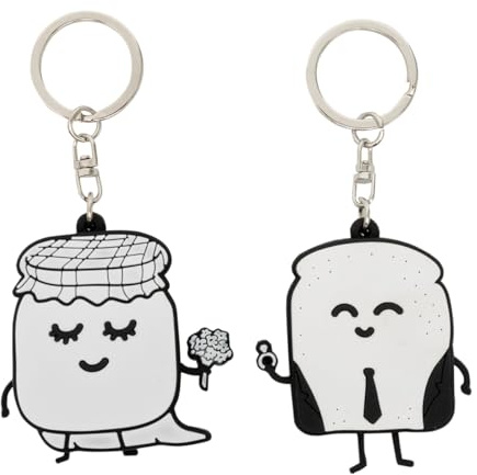 Mr. Wonderful - Set de 2 llaveros Iconic - Tostada y mermelada