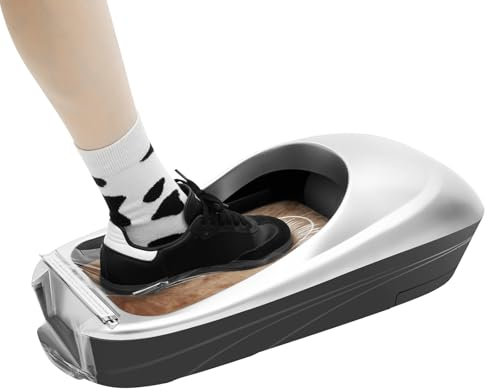 Copriscarpe automatico usa e getta per la casa, l'ufficio, la protezione intelligente dei piedi, con 1 rotolo di pellicola per scarpe per lucidatrice