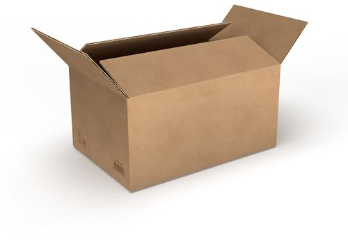 Versandkarton 25 Stück Faltkarton 300x200x150mm Außenmaß (30x20x15cm) Verpackungskarton bedruckt Warensendung Karton braun Faltschachtel Paket Versandschachtel Kartonage verschiedene Größen