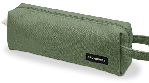 X SIM FITNESSX Federmäppchen Federtaschen Teenager Mädchen Mäppchen Etui Stifte Schulmäppchen Pencil Case Stiftetasche für Schule & Büro (Grün)