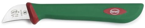 Sanelli Premana Professional Coltello Castagna, Silicone, Verde/Rosso, 14.0x1.5x2.5 cm