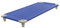Acrimet Cuna para Niños, Cama Portátil para Niños Pequeños, Apilable, 52 Pulgadas de Largo (Tubos de Acero Inoxidable) (Tela de Malla Transpirable Azul - Patas Grises) (1 Paquete)