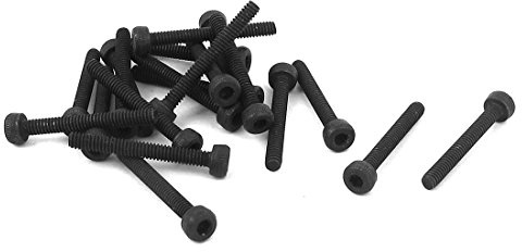 M2 x 16mm 12.9 Alloy Steel Hex Socket Head Cap Screws Bolt Black 20pcs