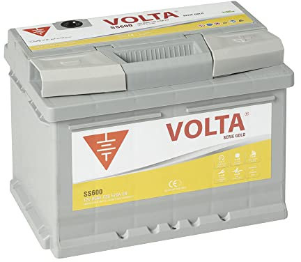 Bateria de Coche Gold 60Ah 570A Start-Stop Básico EFB - Borne +Dcha - Medidas Largo 242 x Ancho 175 x Alto 175 mm con 2 años de Garantía - Fabricación Europea.