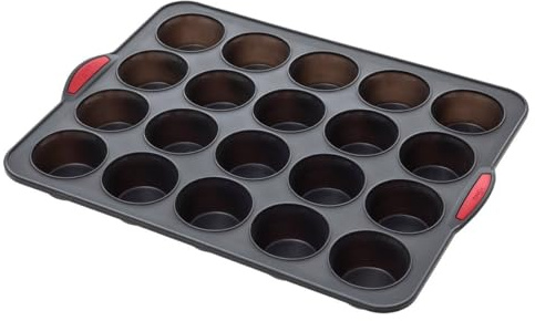 Five - Silikonform för 20 muffins i silikon mjuk och styv silitop