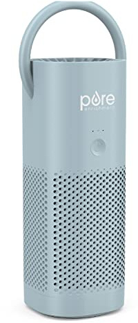 Pure Enrichment® PureZone™ Mini Portable Air Purifier - Cordless True HEPA Filter Cleans Air & Eliminates 99.97% of Dust, Odors, & Allergens Close to You - Cars, School, & Office (Starlight Blue)