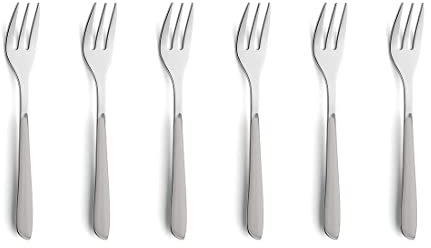 Kuppels PRISMA Juego de 6 cubiertos para tenedor de tartas de acero inoxidable 18/0, para 6 personas,