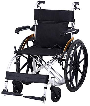 Lättviktstransport Mobil Bärbar Rullstol Självgående Mobil Transport Rullstolar Fällbar Lättvikt Med Kommode Pan Elderly Mobility Vadderad Stol, Fällbar Mobilityoters