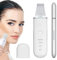 Pinkiou Skin Scrubber Ultraschall, für Gesichtsreinigung Gesichtspflege, Ultraschallpeelinggerät, 4 Modi für das Gesicht Mitesser Entferner Wiederaufladbarer, Tragbarer (Weiß)