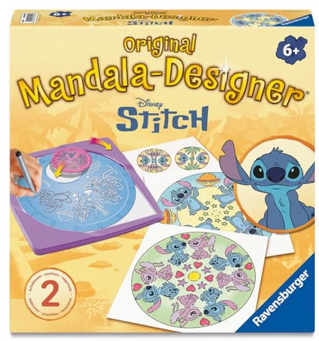 Ravensburger – Mandala Designer – Stitch – Dessin – Loisir créatif – Pochoirs – Disney – Dès 6 Ans – 12028015