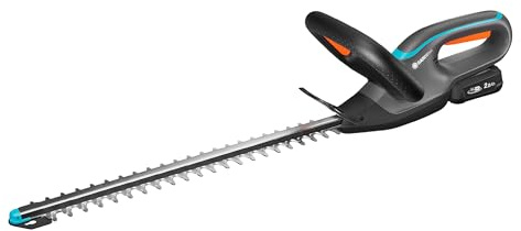 Gardena Häcksax EasyCut 45/18V P4A inkl. batteri och laddare Häcksax: Dubbelsidiga blad, Skyddad bladspets, Ergonomiskt handtag, Smidig förvaring, Sladdlös klippning (14734-20)