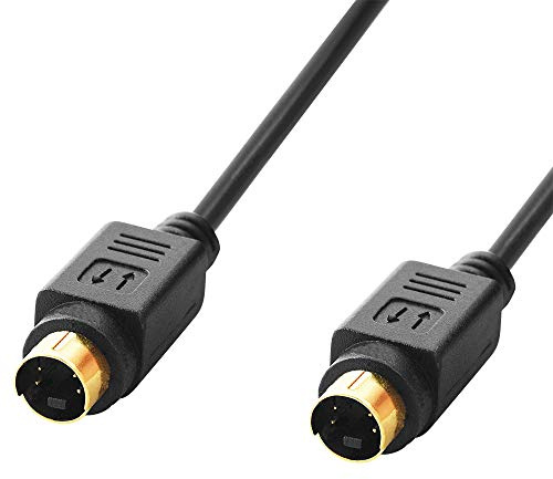 BestPlug 10 M High Quality Câble vidéo / S-VHS mâle vers S-VHS mâle plaqué or / noir