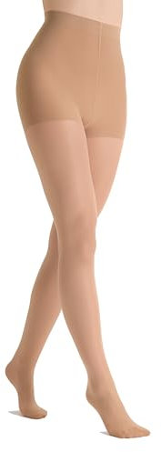 MARILYN Strumpfhose Damen 50 DEN Prophylaktische Matte Anti-Hyperglykämie-Strumpfhosen (1 Paar, 40 L, Hautfarben/Visone)