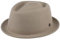 LIERYS Blank Pork Pie Damen/Herren - Filzhut wasserabweisend - Porkpie knautschbar - Hut aus Wollfilz - Wollfilzhut Sommer/Winter beige M (56-57 cm)