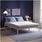 Dreamzie Metallbett 140x200 weiß mit Lattenrost - Bettgestell 140x200 mit Füßen - Höhe 41 cm - Stabil, Einfacher Aufbau, Viel Stauraum