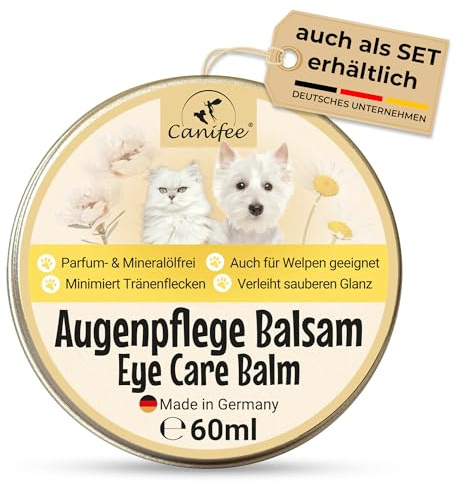 Canifee - Baume Anti-taches pour Chiens et Chats Détachant pour Chats et Chiens 60ml pour Éviter les Taches de Tarmes, Soins Oculaires pour Chiens et Chats Hygiène et Santé du Chien et Chat