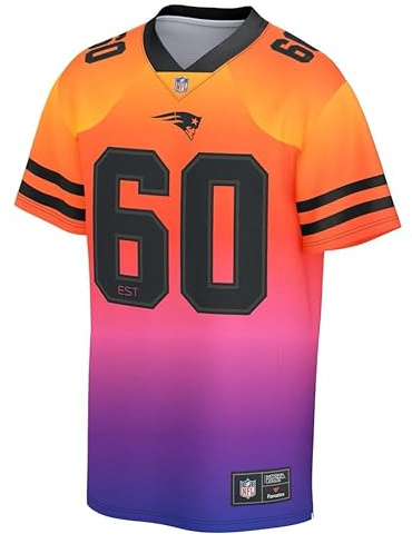New England Patriots NFL Gradient Foundation Jersey (DE/NL/SE/PL, Alphanumerisch, L, Regular, Regular, Multi)