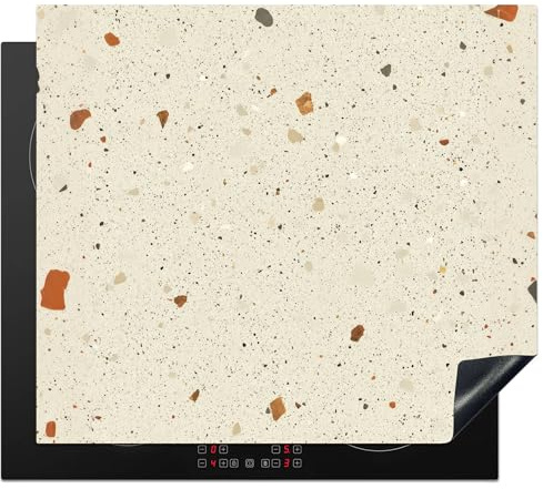 KitchenYeah© Cubre Vitrocerámica - Protector Vitroceramica Induccion 60x52 cm - Tapa Vitroceramica - Protector de Vitroceramica Terrazo - Decoración - Azulejos - Patrones