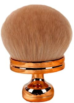 Sllowwa Extra stor kropp makeupborste Supreme Cream ben och rygg Bronzer applikator borste för foundation solskydd Kabuki falsk solbränna 2025 (002 A, en storlek)