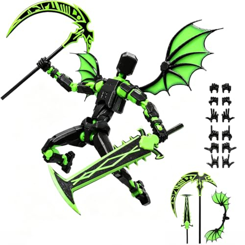 T13 - Figurines d'anime - Titan T13 - Figurine mobile - T13 - Figurines d'action factice avec impression 3D - Figurines d'action avec plusieurs articulations - Pour les collectionneurs et les amateurs