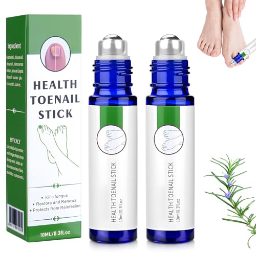 Vibbang Nailshield Anti Fungal Stick, 2Pcs Nail Shield Anti Fungal Stick Roll on, Nailshield Care Stick, Natural Nail Strengthener for damaged nails, Remove Fungal, Repair Growth(10ML)