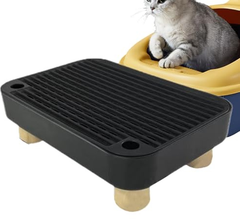 YAOPIU Kattramp för kattlåda, trappa för kattungar toalett med filterfunktion | Trappa med spridningsskydd för kattunge toalett, för inomhus och utomhus hemma vardagsrum veterinär sovsal flera