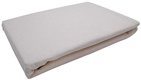 Molton Matratzenauflage – 90x200cm ✓ 100% Baumwolle ✓ waschbar bis 90°C ✓ Allergikergeeignet ✓ Matratzenschutz Matratzenschoner | Hygiene-Schutz | Bettschutz