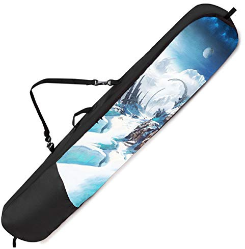 Ferocity Bolsa de Snowboard para niños Bolsa de Tabla pequeña Bolsa de Snowboard 125 cm para niña y niño patrón de Invierno Cuadrado Nuevo [051]