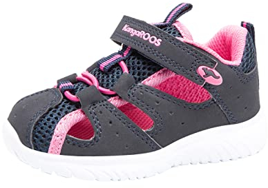 KangaROOS Unisex Kinder Ki-rock Lite Ev Sneaker, Pink Blau, 25 EU