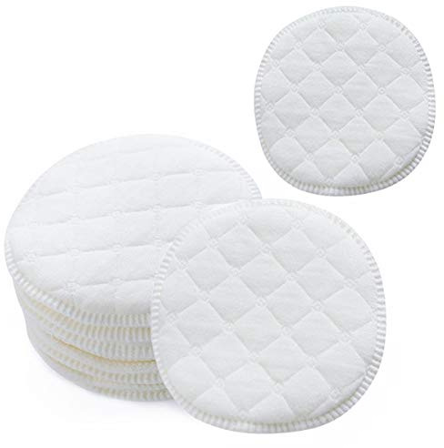 12 Pack Reusable Breast Pads, Washable Cotton Nursing Pads for Breastfeeding