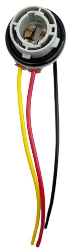 AUTOZOCO Portalampada per lampadine P21 1157 5W, Supporto per lampadine P21, Attacco P21 1157 5W, Adattatore per lampadina P21, Adatto per Luce freno P21 1157 5W, Cavo 11 cm, 1 unità