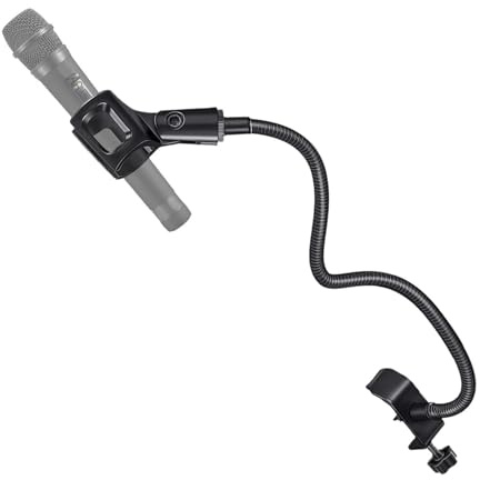Supporto Per Microfono A Collo Di Cigno,Supporto A Collo Di Cigno, Supporto Per Microfono Flessibile Ruotabile A 360°, Braccio Per Microfono Regolabile Per Montaggio Su Scrivania, Braccio Per Telefono